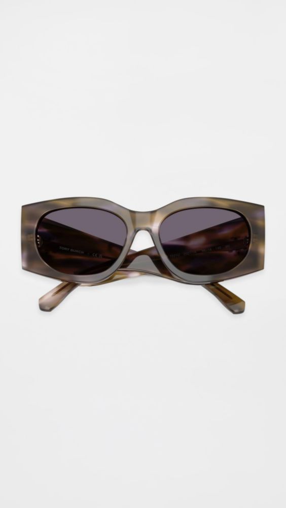 Gafas de sol Tory Burch 55 pulg. gradiente púrpura