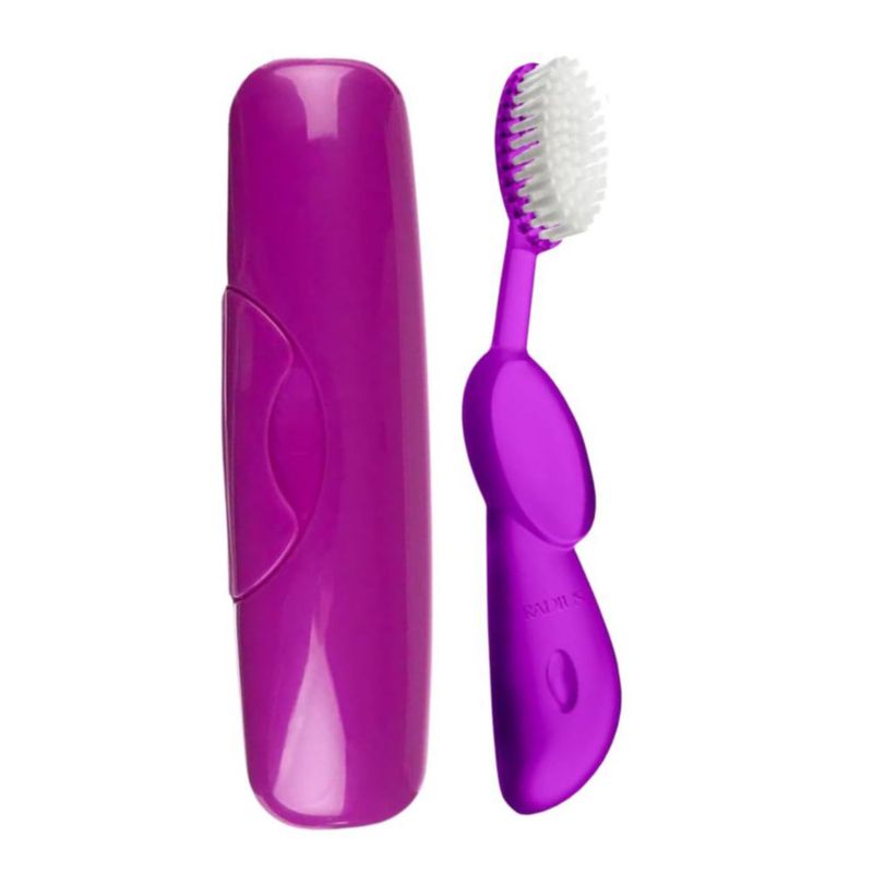 Cepillo de dientes RADIUS Big Brush grande morado - 1 unidad
