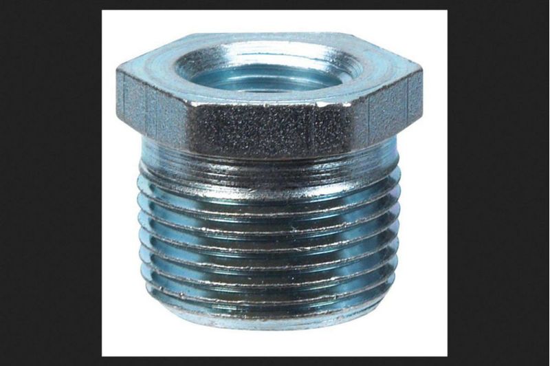 Buje hexagonal Billco de acero galvanizado 1/2 x 1/8 pulgadas
