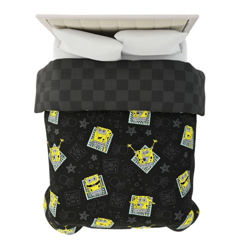 Edredón Franco Queen 219 cm Bob Esponja Microfibra