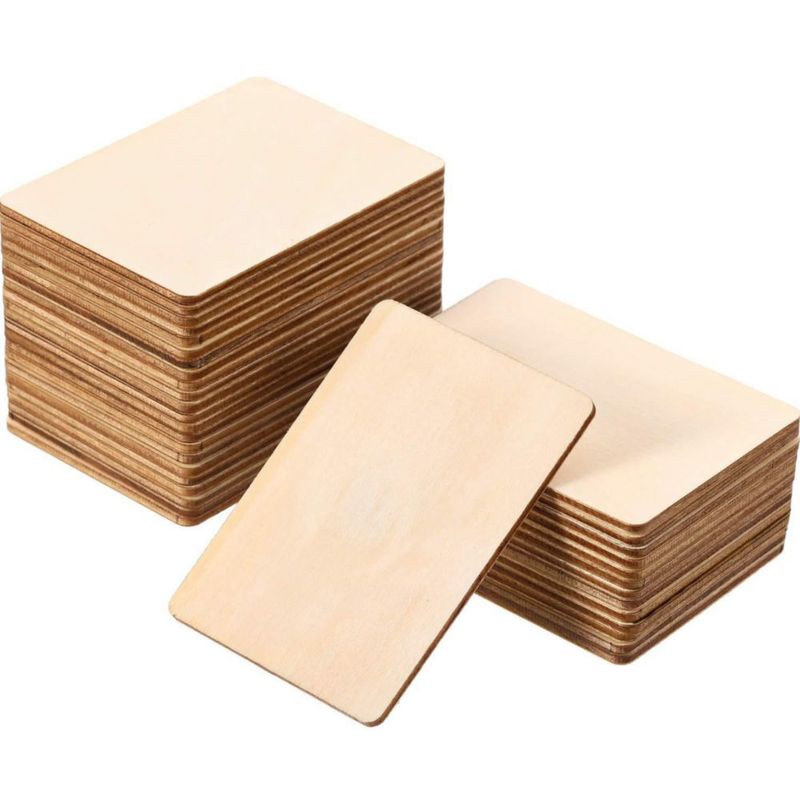Recortes de Madera Boao 25x35 pulg. Pack de 36 para Manualidades