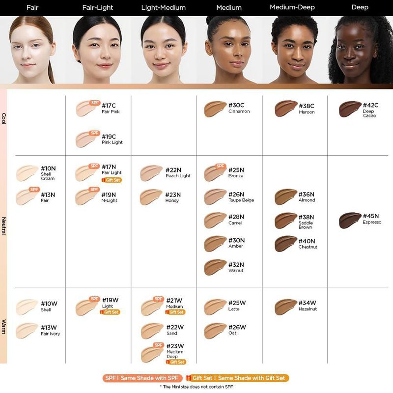 Cushion Nuder Skin JUNG SAEM MOOL Mini 22N Peach
