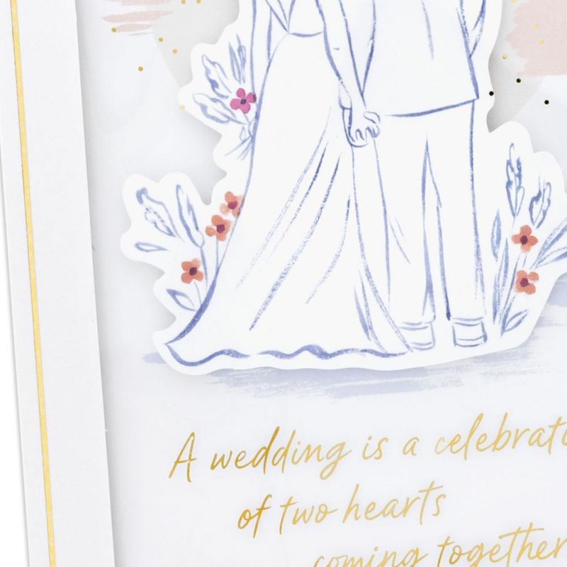 Tarjeta de boda Hallmark 13 cm x 18 cm – diseño de pareja