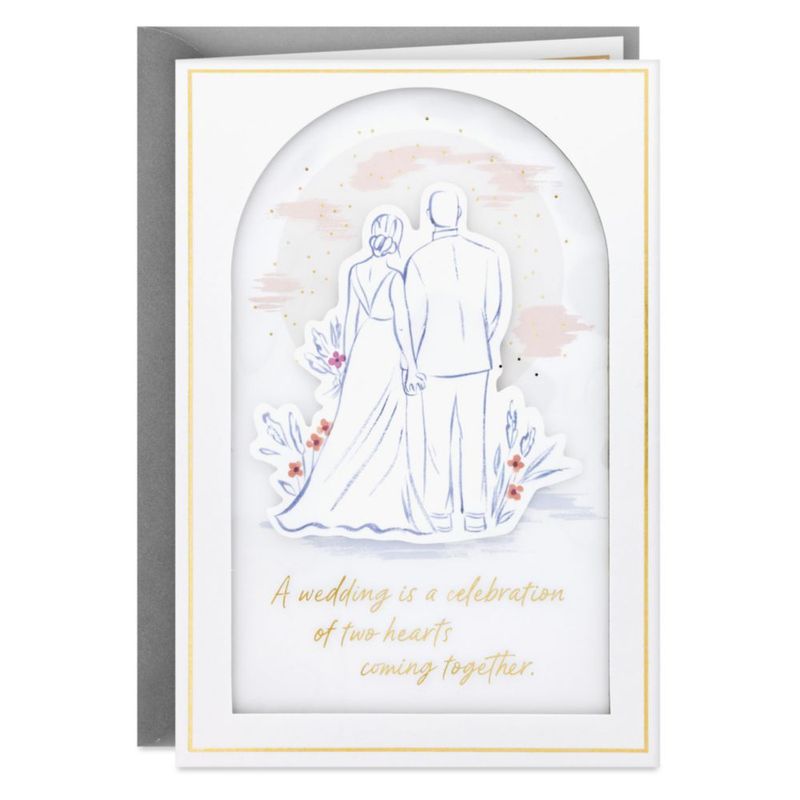 Tarjeta de boda Hallmark 13 cm x 18 cm – diseño de pareja