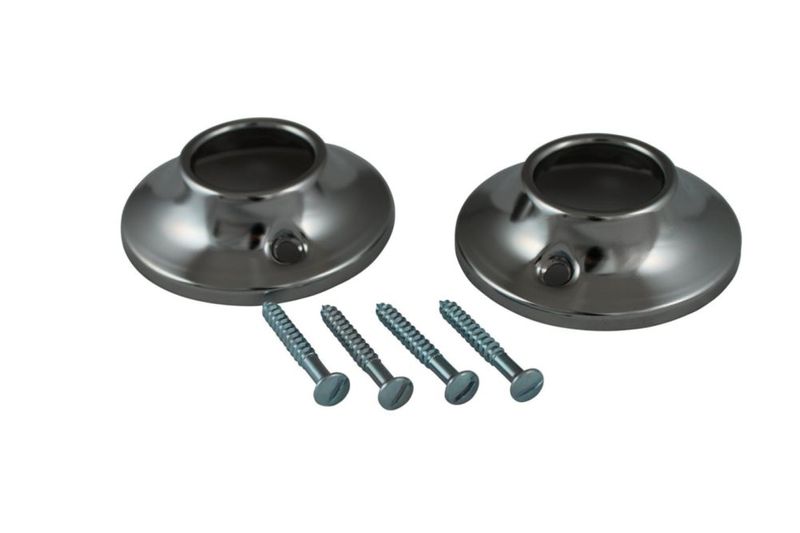 Barra de ducha Flange Plumb Pak Chrome PP825-21 para barra de ducha de 1 pulgada de diámetro