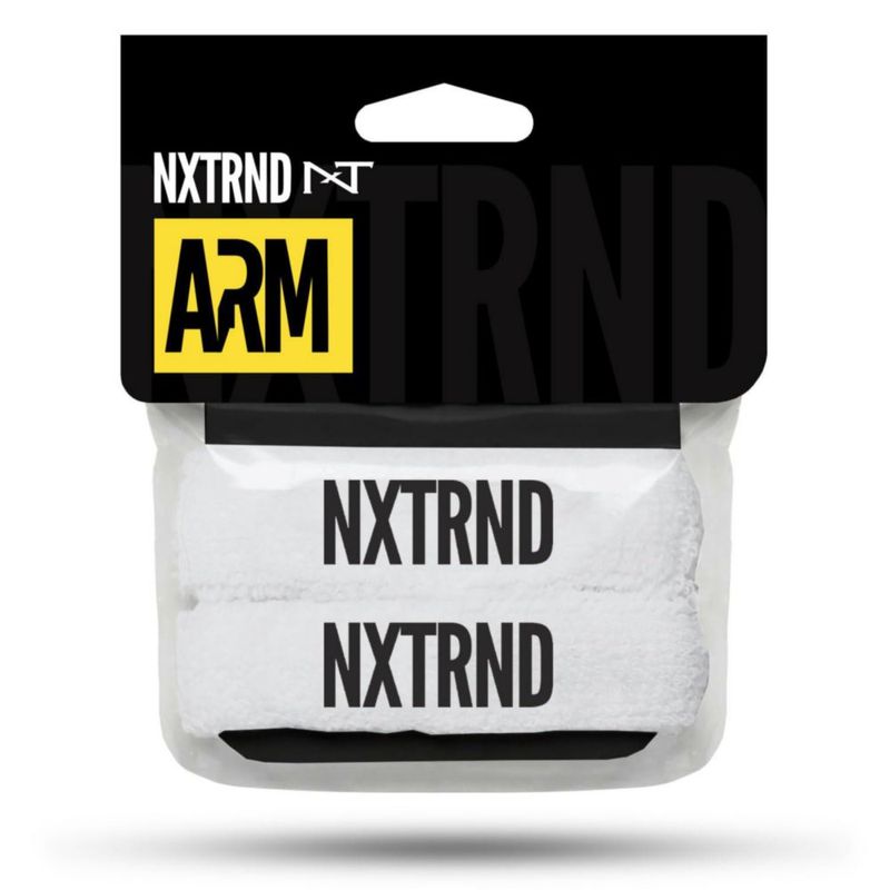 Banda de sudor NXT NXTRND 17 cm blanca (2 piezas)