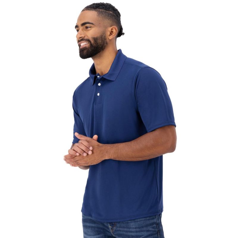 Polo Hanes Sport Hombre Cool Dri Azul Marino Talla Mediana