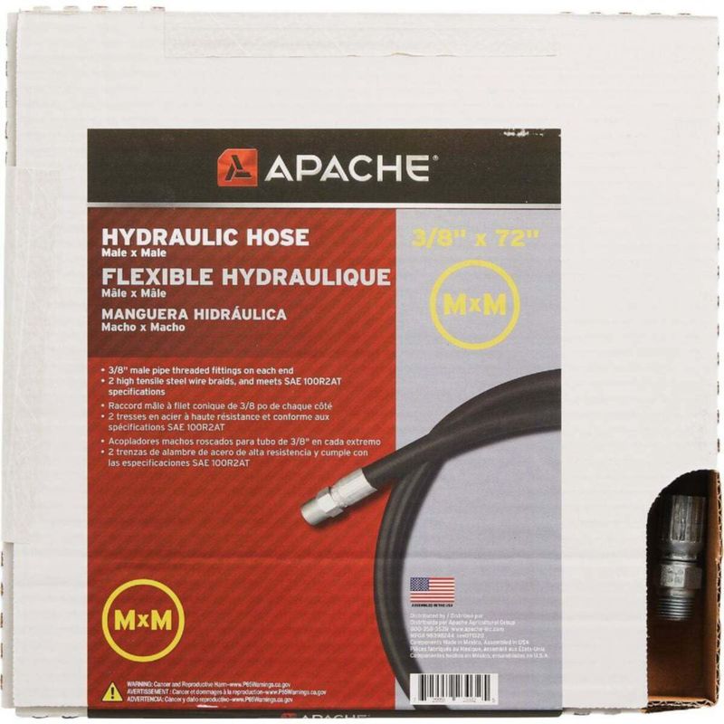 Manguera hidráulica Apache 3/8" de diámetro 183 cm 4000 PSI