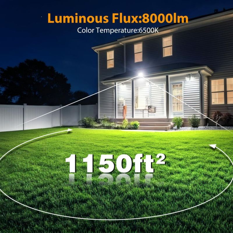 Luminarias LED Onforu 80 W Pack de 4 impermeables IP66