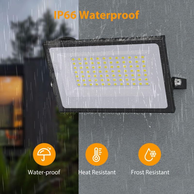 Luminarias LED Onforu 80 W Pack de 4 impermeables IP66