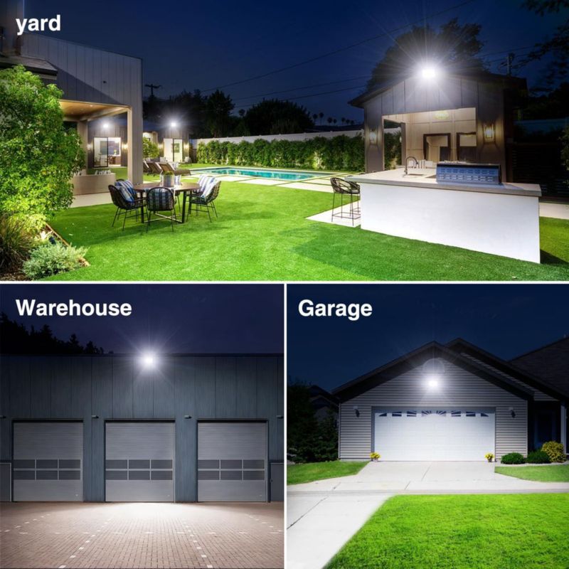 Luminarias LED Onforu 80 W Pack de 4 impermeables IP66