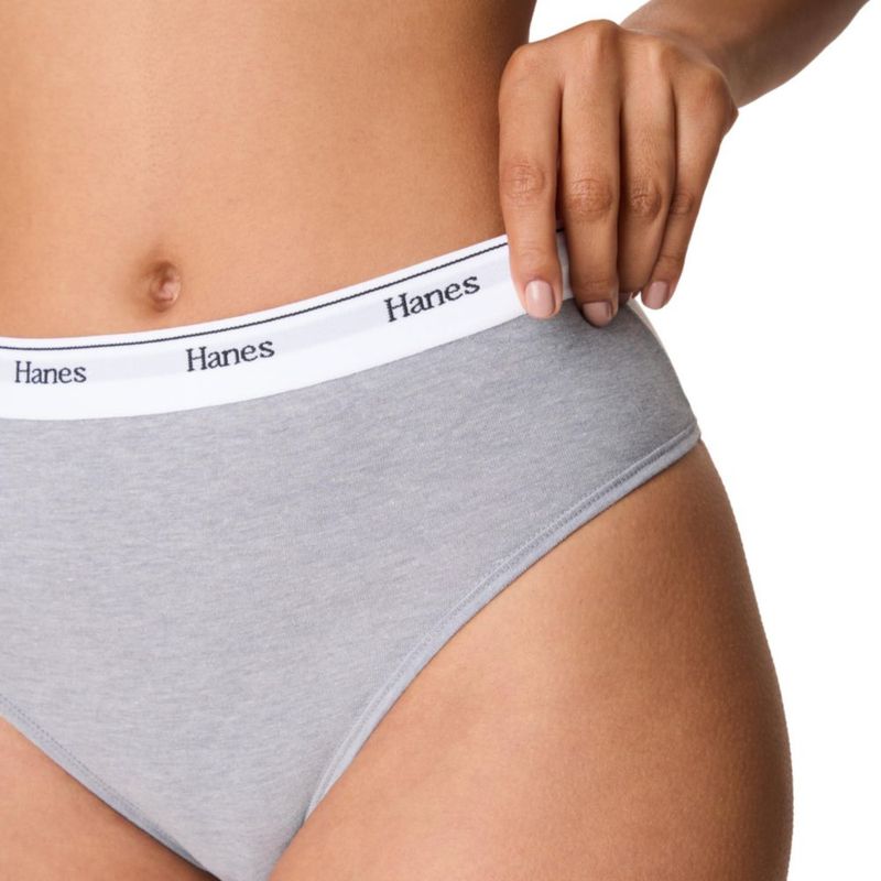Bragas Hanes Corte Alto Pack de 7 Algodón-Elástico