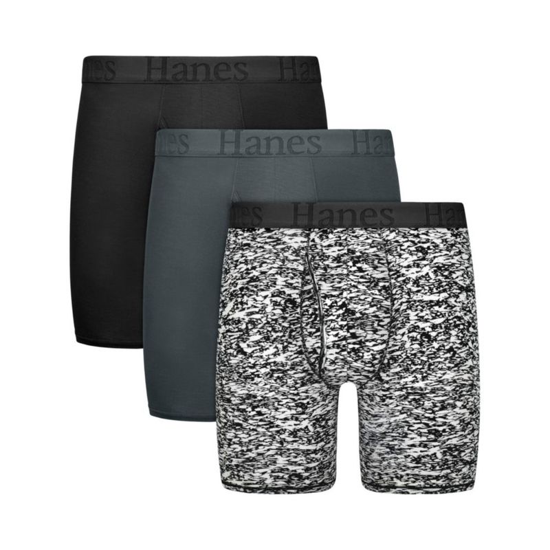 Boxer Hanes 3 unidades de viscosa de bambú