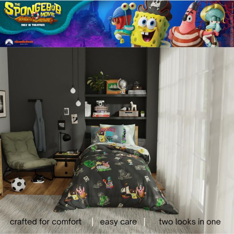 Juego de cama Franco Twin SpongeBob 5 piezas reversible