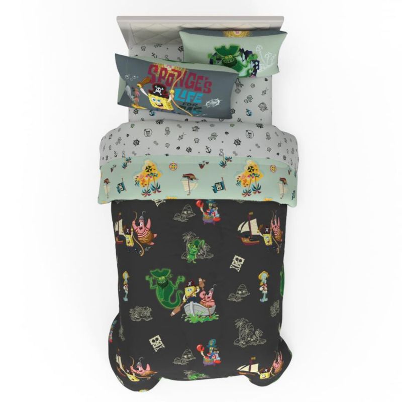 Juego de cama Franco Twin SpongeBob 5 piezas reversible