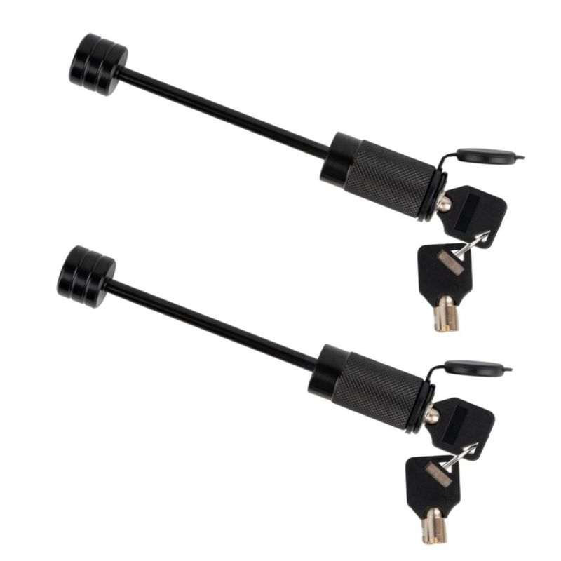 Candado para Acoplador de Remolque RETRUE 9 cm 1/4" Llave Idéntica (2 piezas)