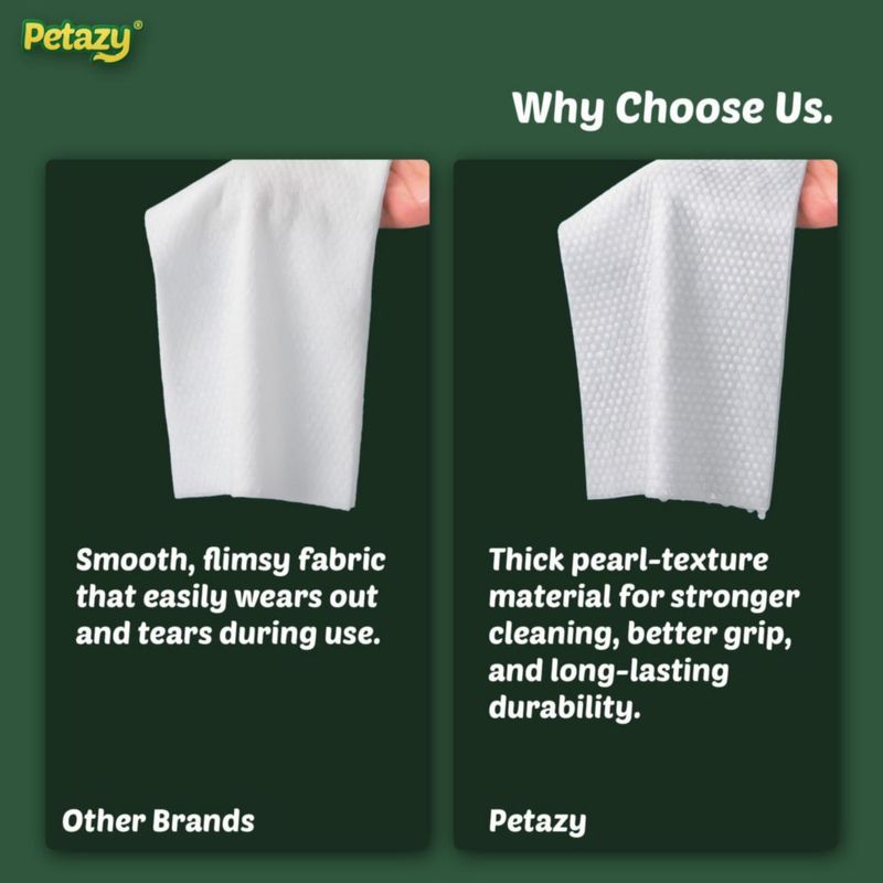 Toallitas Petazy 100 unidades para limpieza de perros y gatos