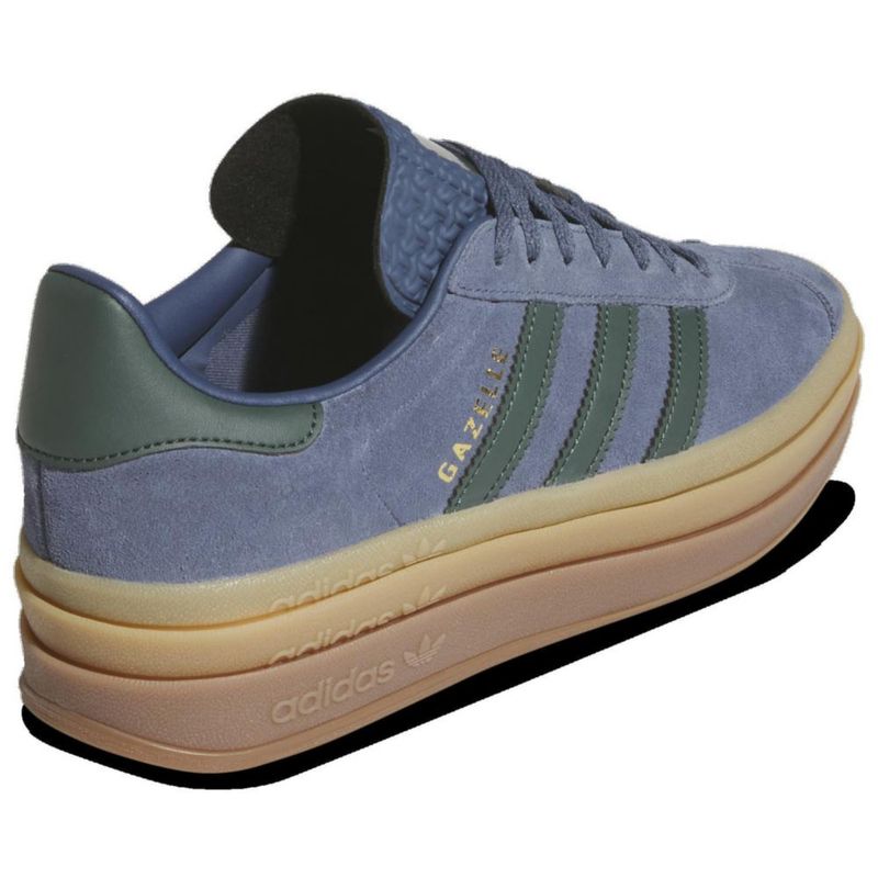 Zapatillas adidas Gazelle Bold azul/verde mujer talla 7.5