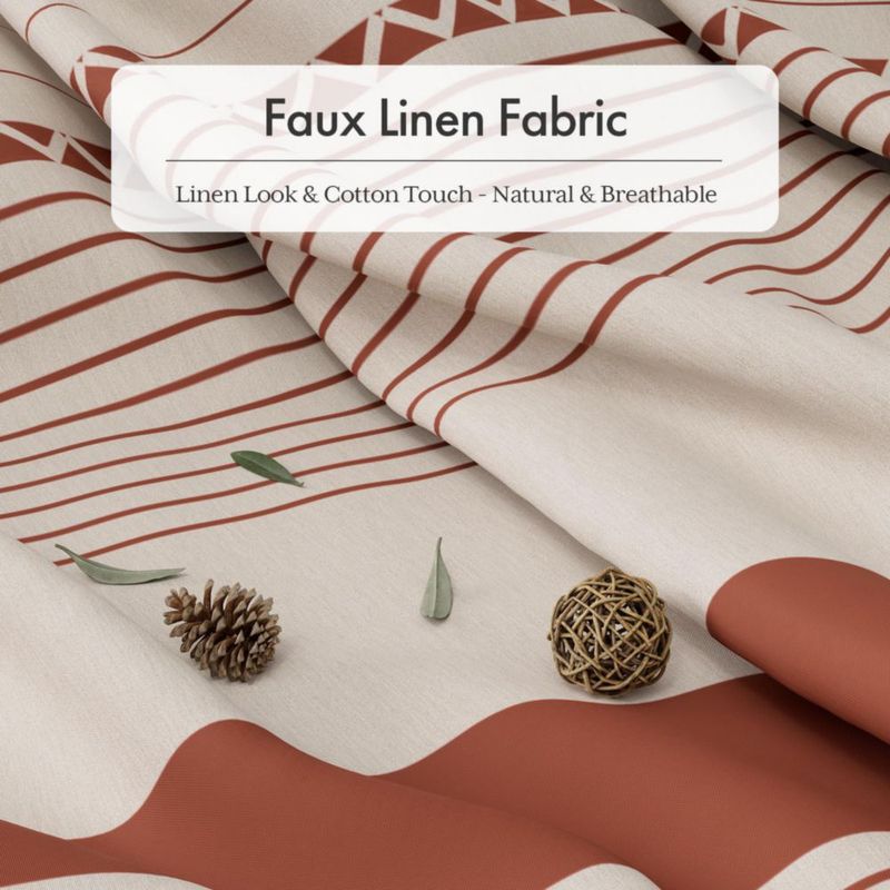 Cortina de Ducha AmazerBath 183 cm con Borlas Terracota