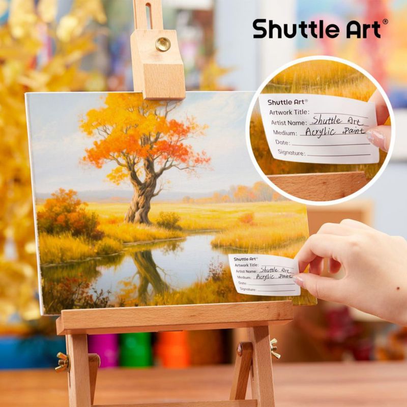 Lienzo de algodón Shuttle Art 15x20 y 20x25 cm – Pack de 36