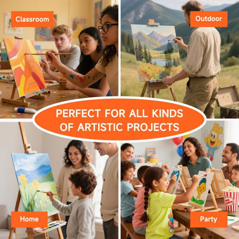 Lienzo de algodón Shuttle Art 15x20 y 20x25 cm – Pack de 36