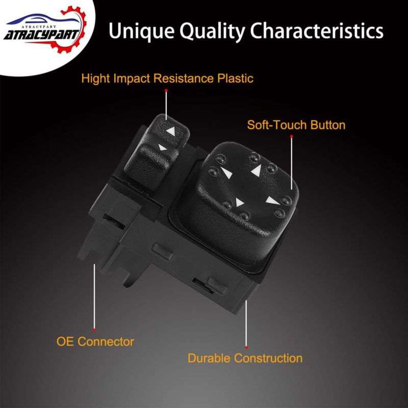 Interruptor de espejo eléctrico ATRACYPART para Chevrolet Silverado Tahoe y GMC