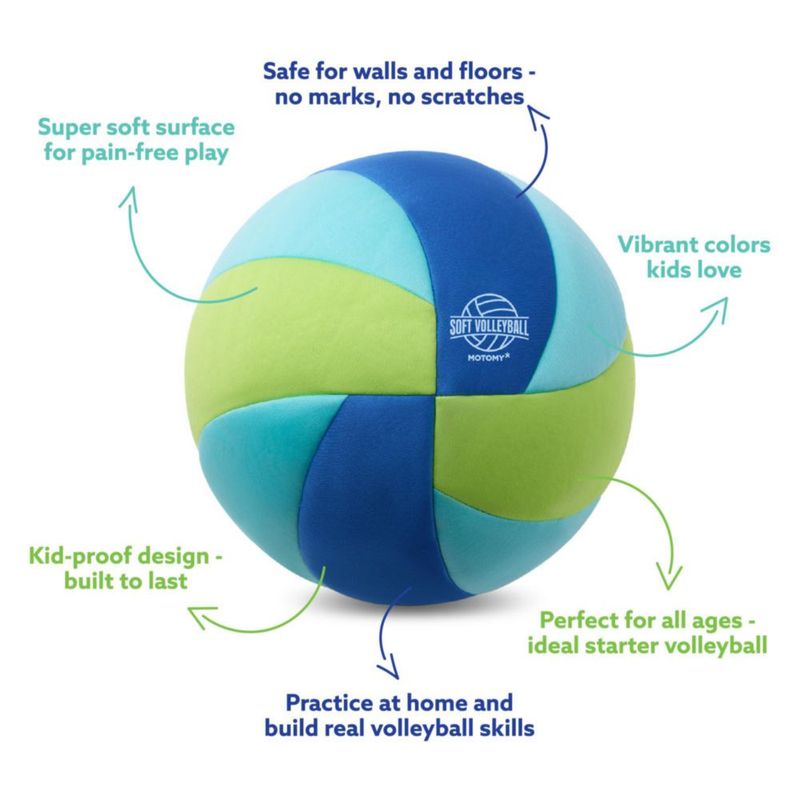 Voleibol MOTOMY Soft Indoor 8.2 pulg. Niños 8‑12
