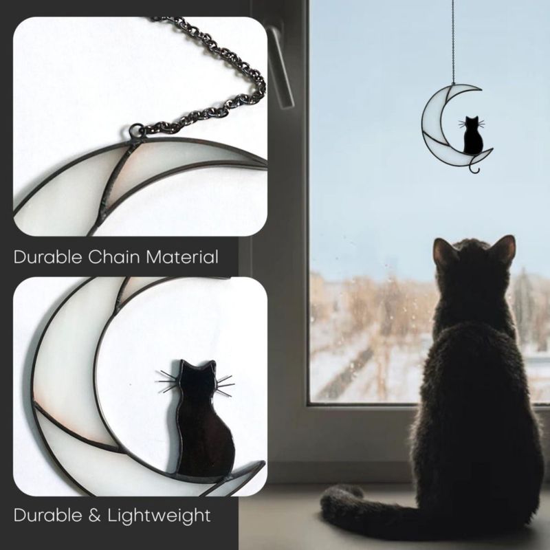 Cazador de Sol SENSORY4U Gato Luna Negro y Blanco