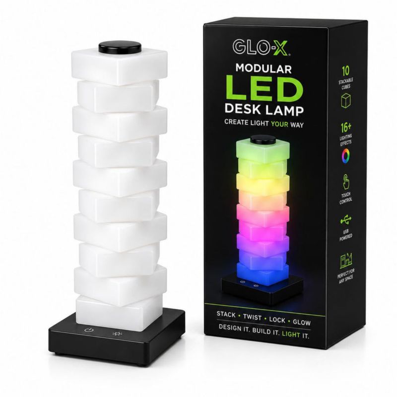 Lámpara Modular RGB GLO‑X con Control Táctil para Gaming
