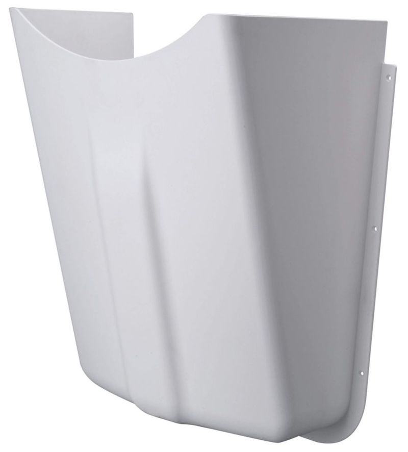 Escudo anti‑vandalismo Zurn para lavamanos 51 × 46 cm blanco