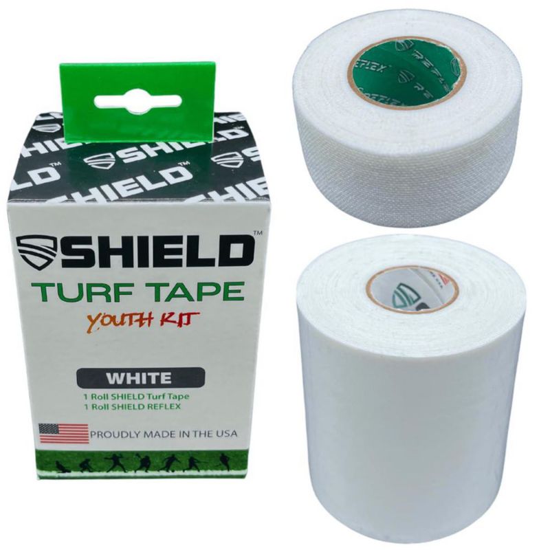 Kit juvenil de cinta de césped SHIELD 76 cm blanco