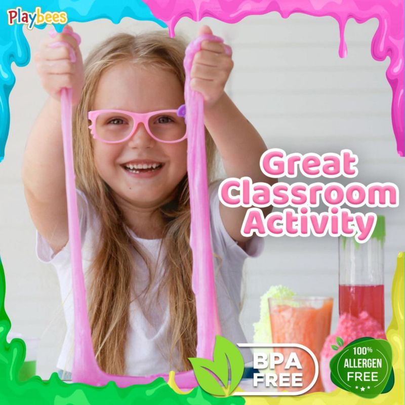 Glow in The Dark Slime Playbees paquete de 24 unidades Ninja Turtle para niños