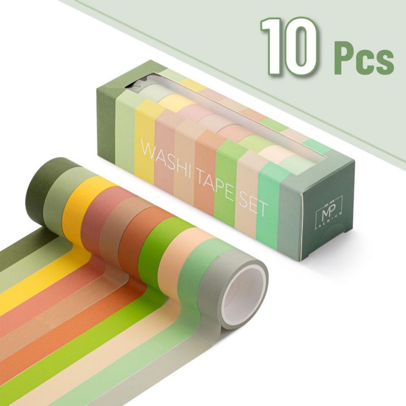 Cinta Washi Mr. Pen 10 rollos 55 yd para álbum de recortes