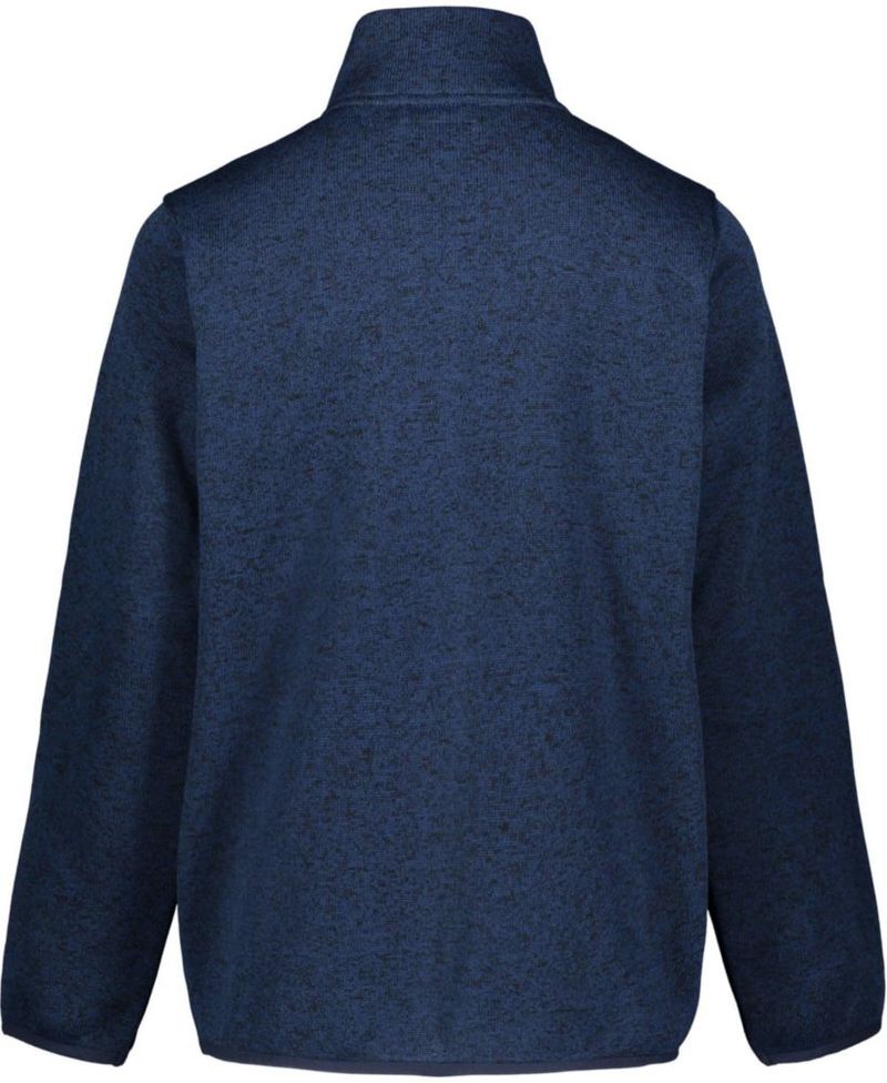 Chaqueta de forro polar Nautica talla 8 Navy Heather con bolsillos tipo canguro
