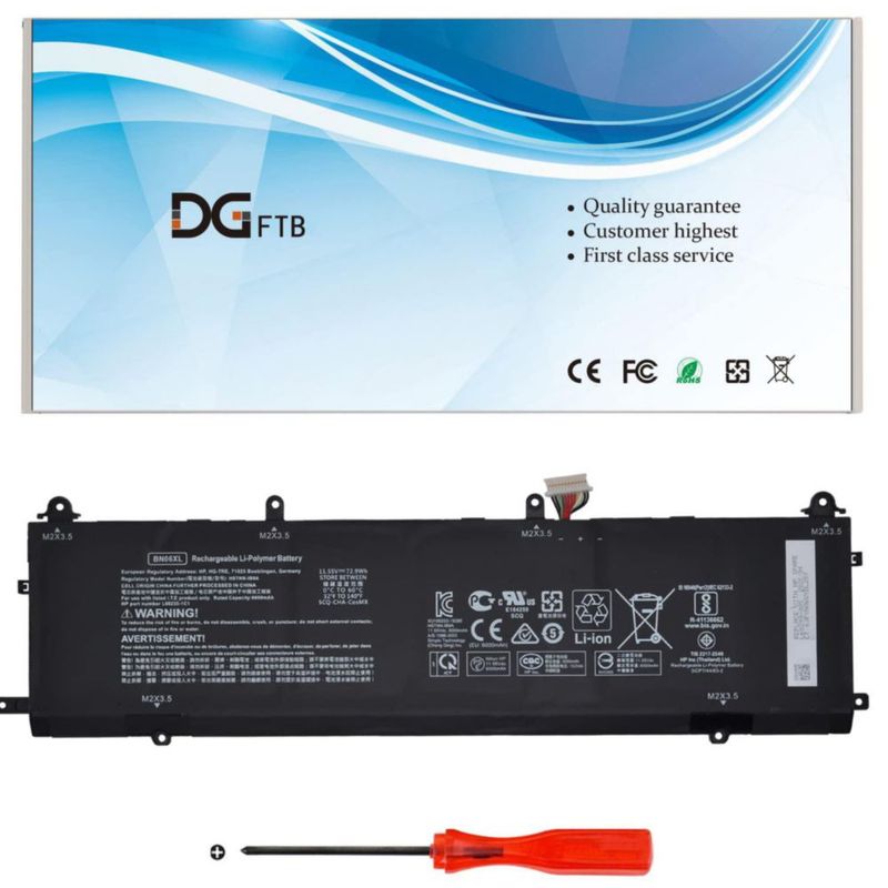 Batería de portátil DGFTB BN06XL 729 Wh 1155 V para HP Spectre