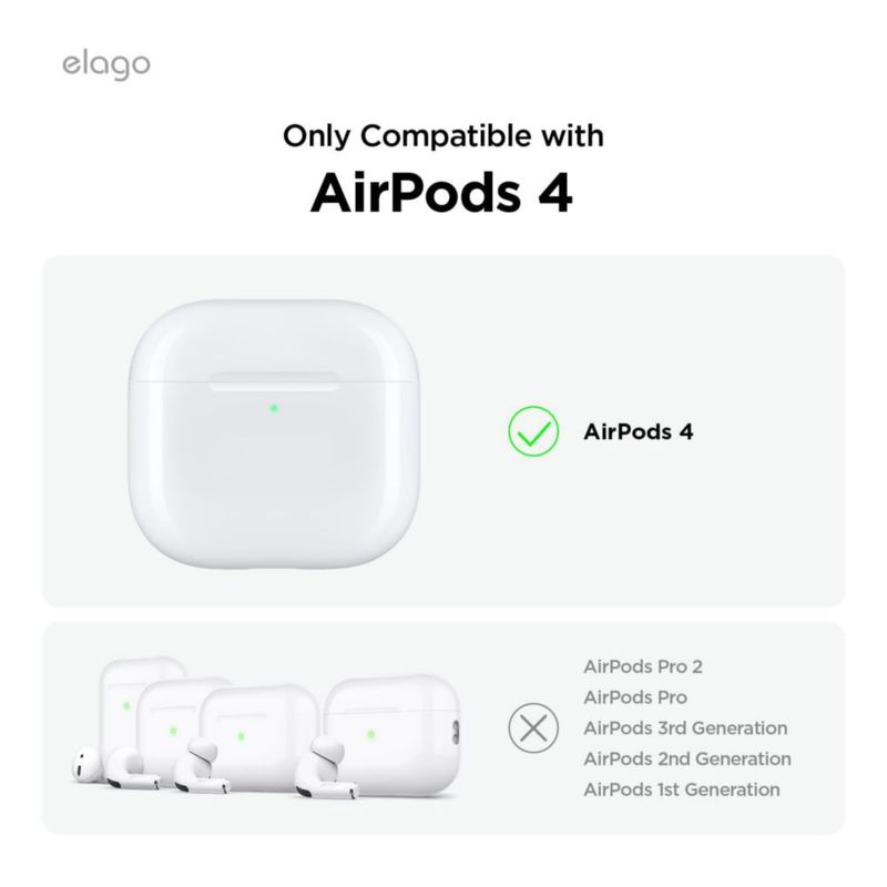 Película anti‑polvo elago para AirPods 4 – protector contra polvo