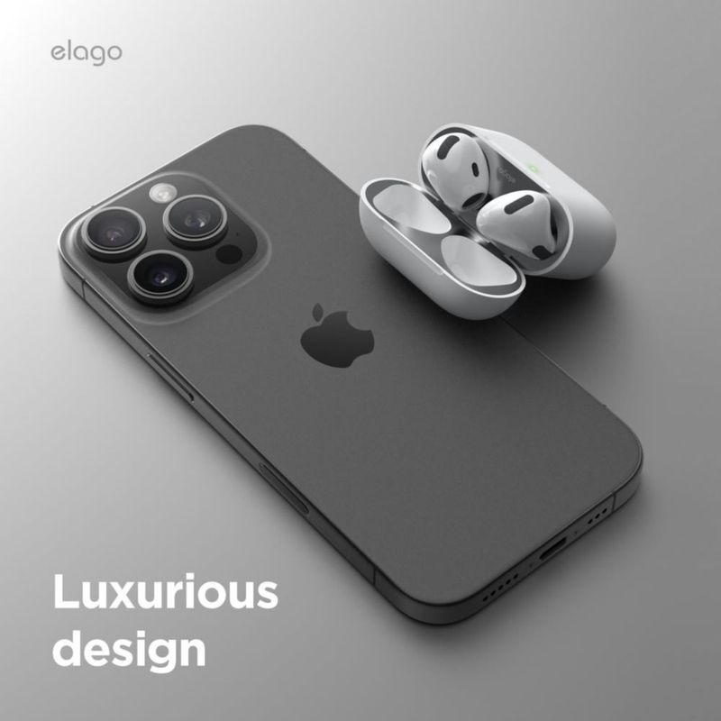 Película anti‑polvo elago para AirPods 4 – protector contra polvo