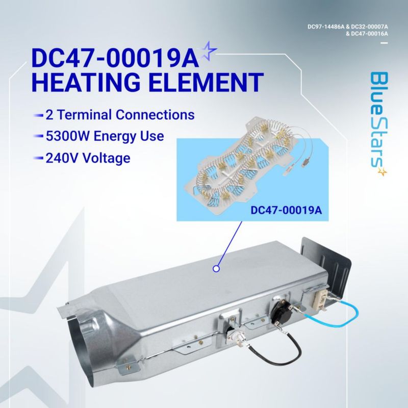 Kit de Elemento Calefactor para Secadora BlueStars DC97-14486A