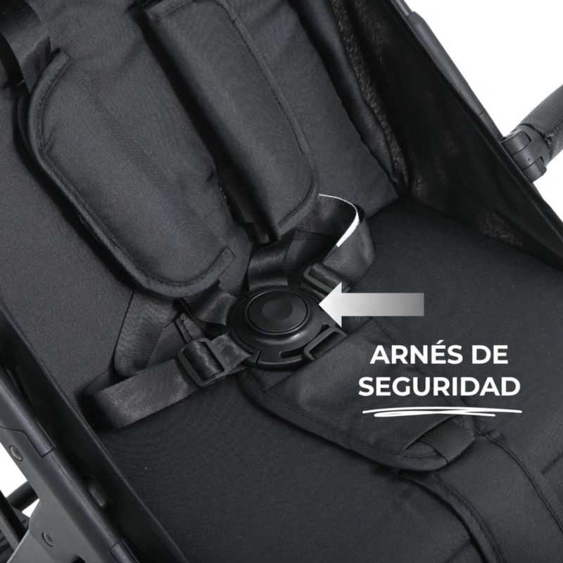 Carriola Bebé Dodo Baby Kiro Reclinable Plegable A Una Mano Negro
