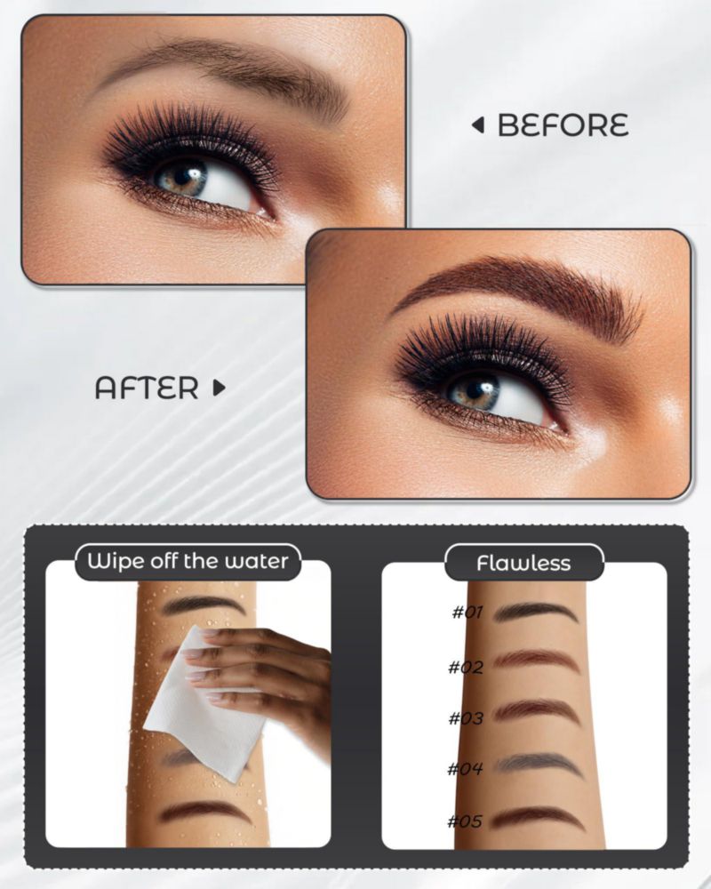 Kit de 12 lápices de cejas Berinist color marrón