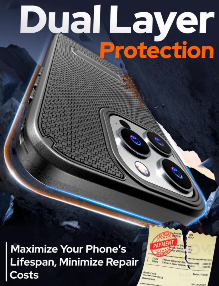 Funda con clip Rome Tech para iPhone 16 Pro Max