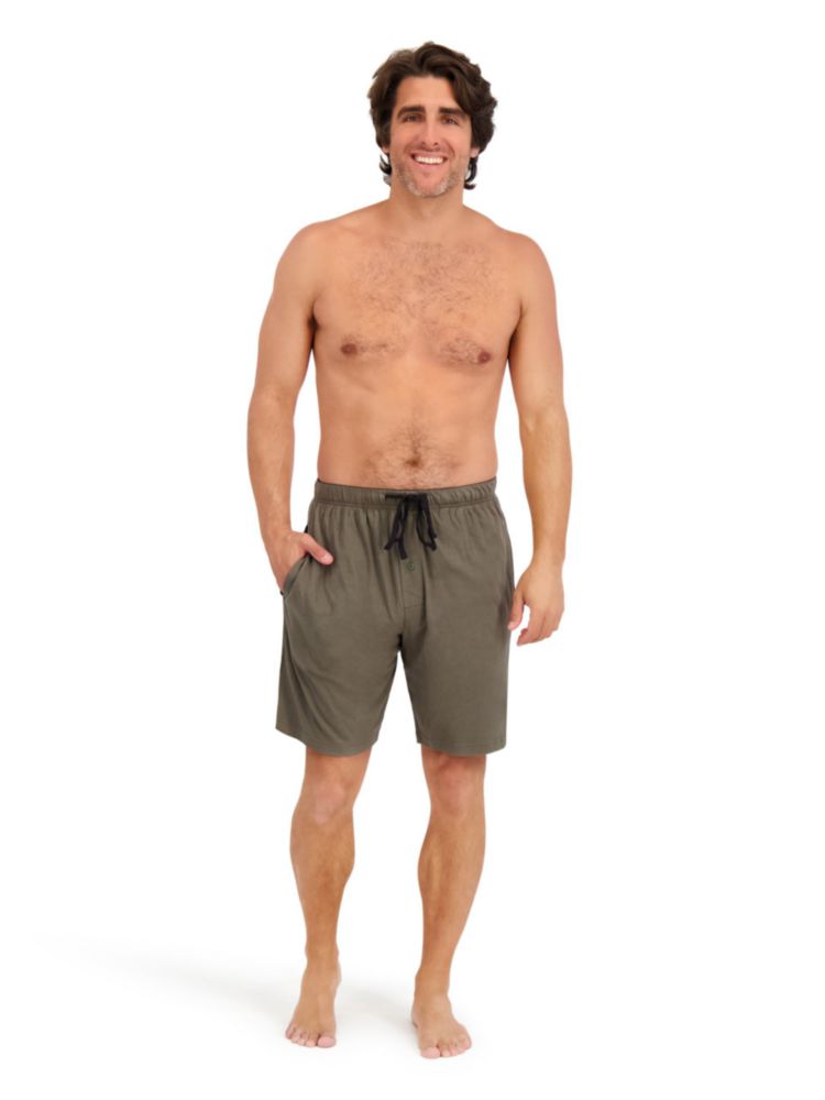 Pantalones cortos Hanes 2 unidades de algodón 19 cm con cordón ajustable y bolsillos