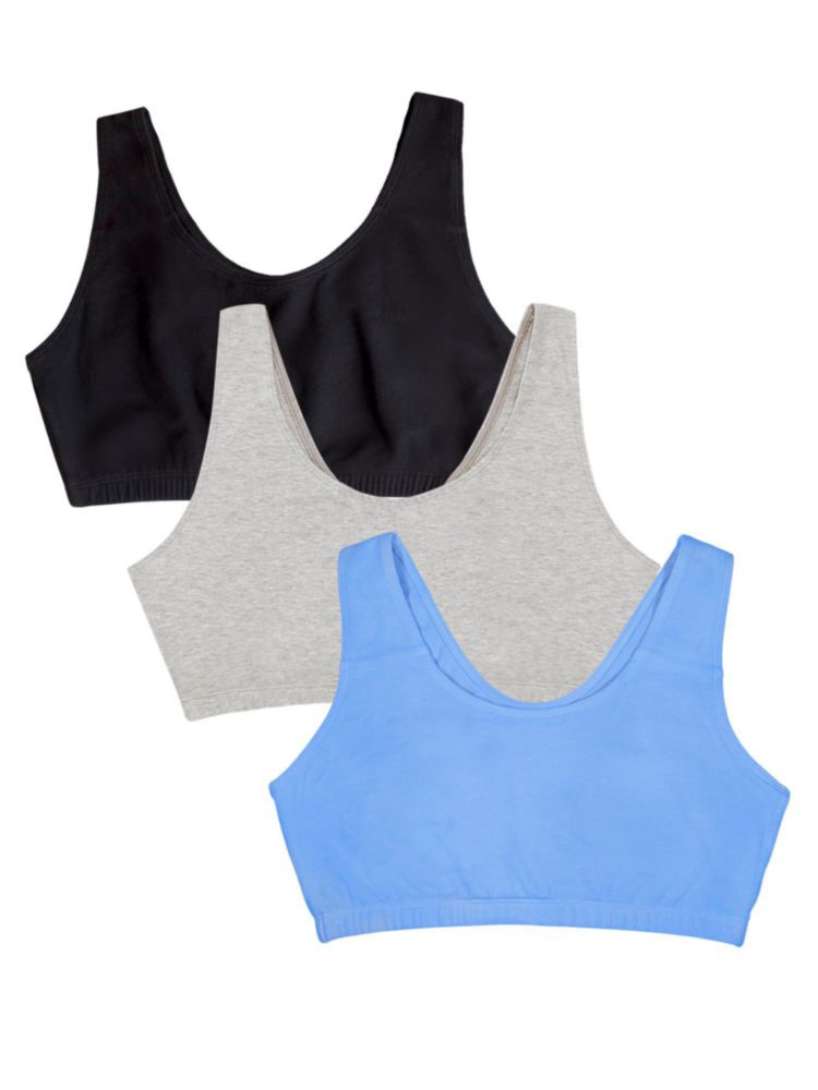 Sujetador Fruit of the Loom 40 Azul Aciano/Gris/Negro