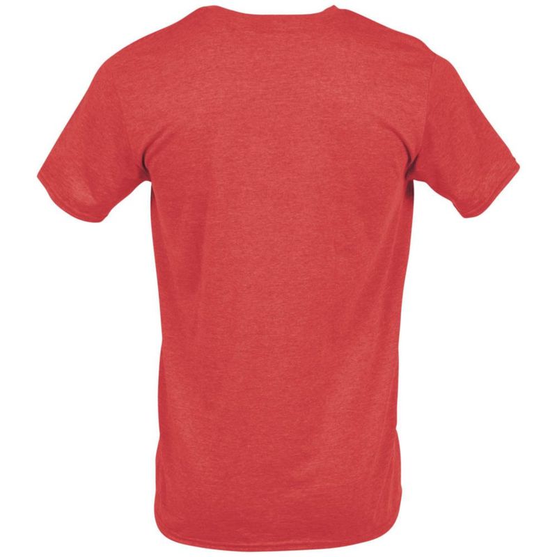 Camiseta Gildan G64000 Rojo Jaspeado Pack de 2 XL