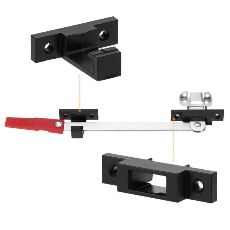 Cerradura de Ventana de Salida para RV QWORK con Manija Roja de Liberación Rápida