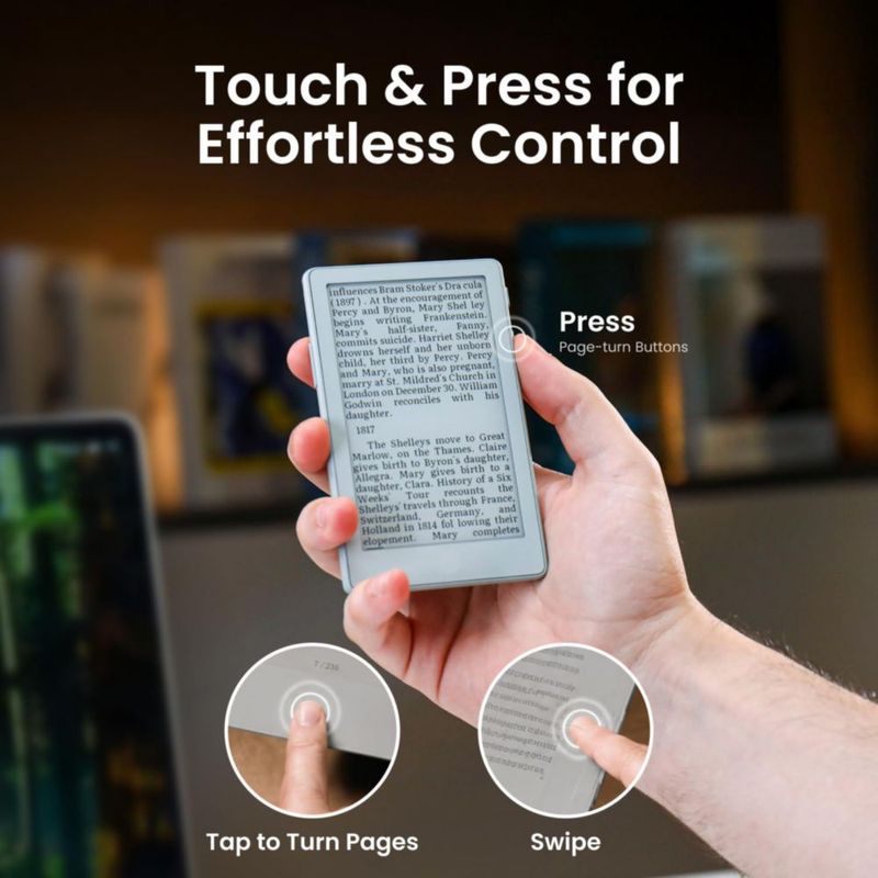 Lector de libros electrónicos XTEINK X4 Pro 4.3" pantalla táctil negro