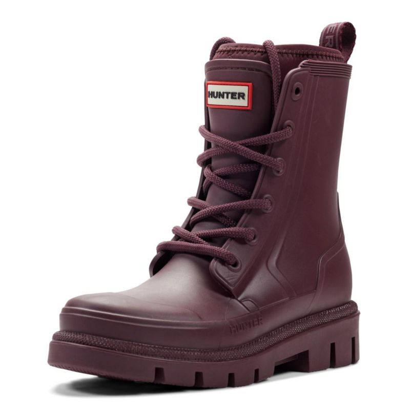 Botas Hunter Diana Impermeables Rojo Oscuro Talla Mediana (US 8)
