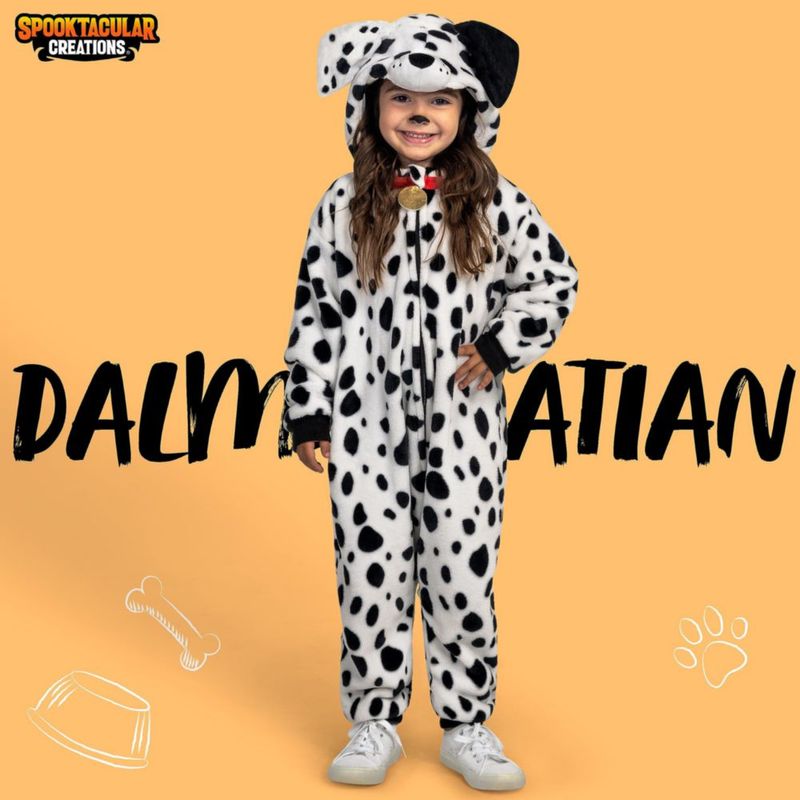 Disfraz de mono blanco de dálmata para niños – Spooktacular Creations