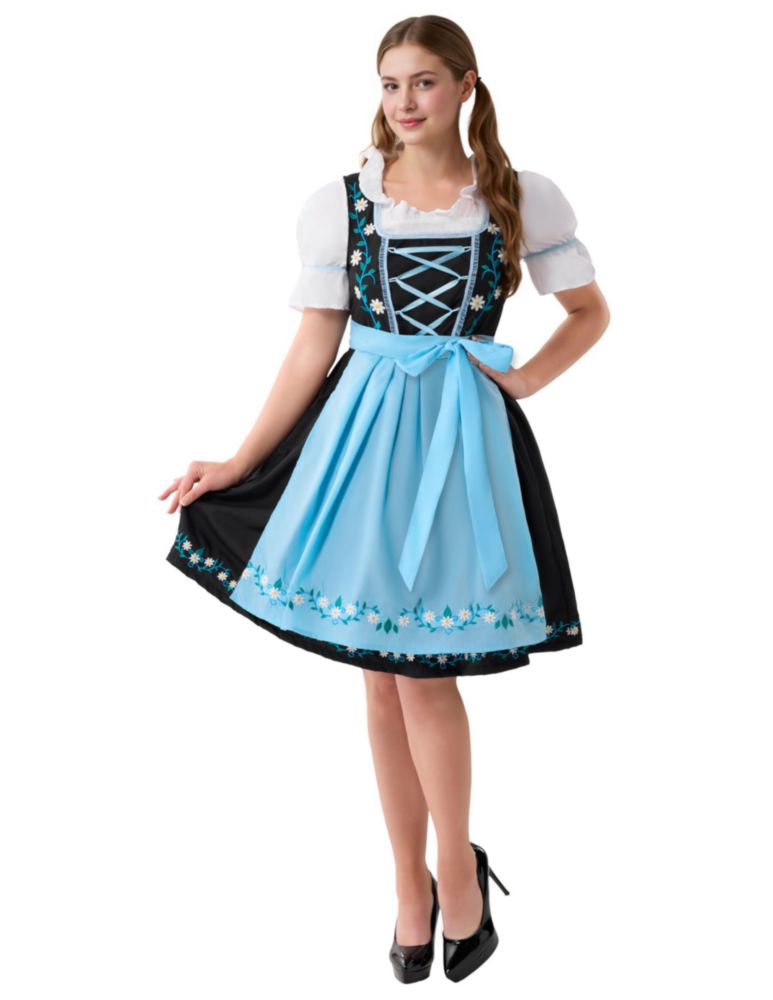 Vestido Oktoberfest de Spooktacular Creations con bordado L