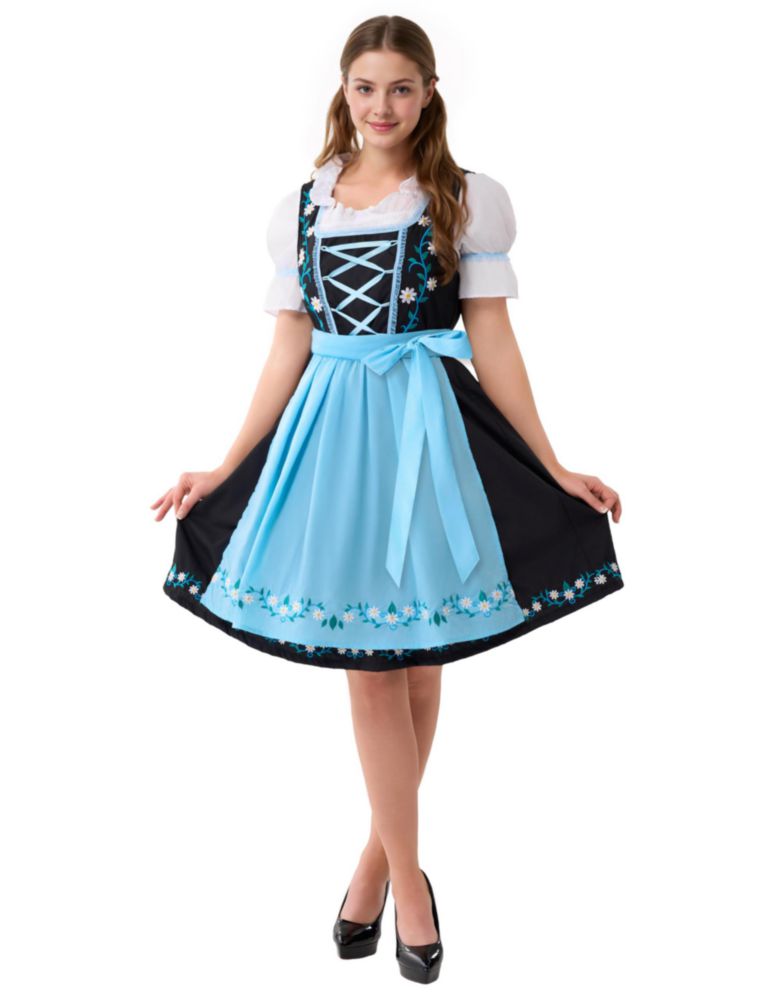 Vestido Oktoberfest de Spooktacular Creations con bordado L